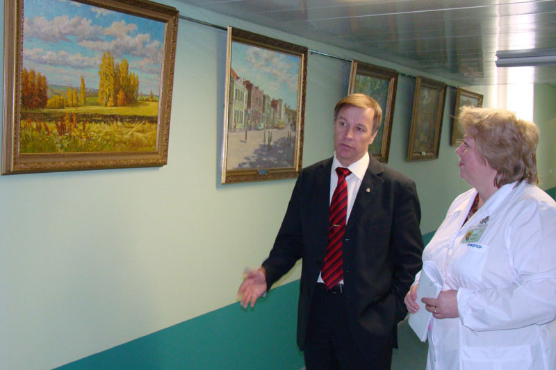 Выставка картин Анатолия Васильевича Данилова в Федеральном центре Эндопротезирования и Травмотолог...