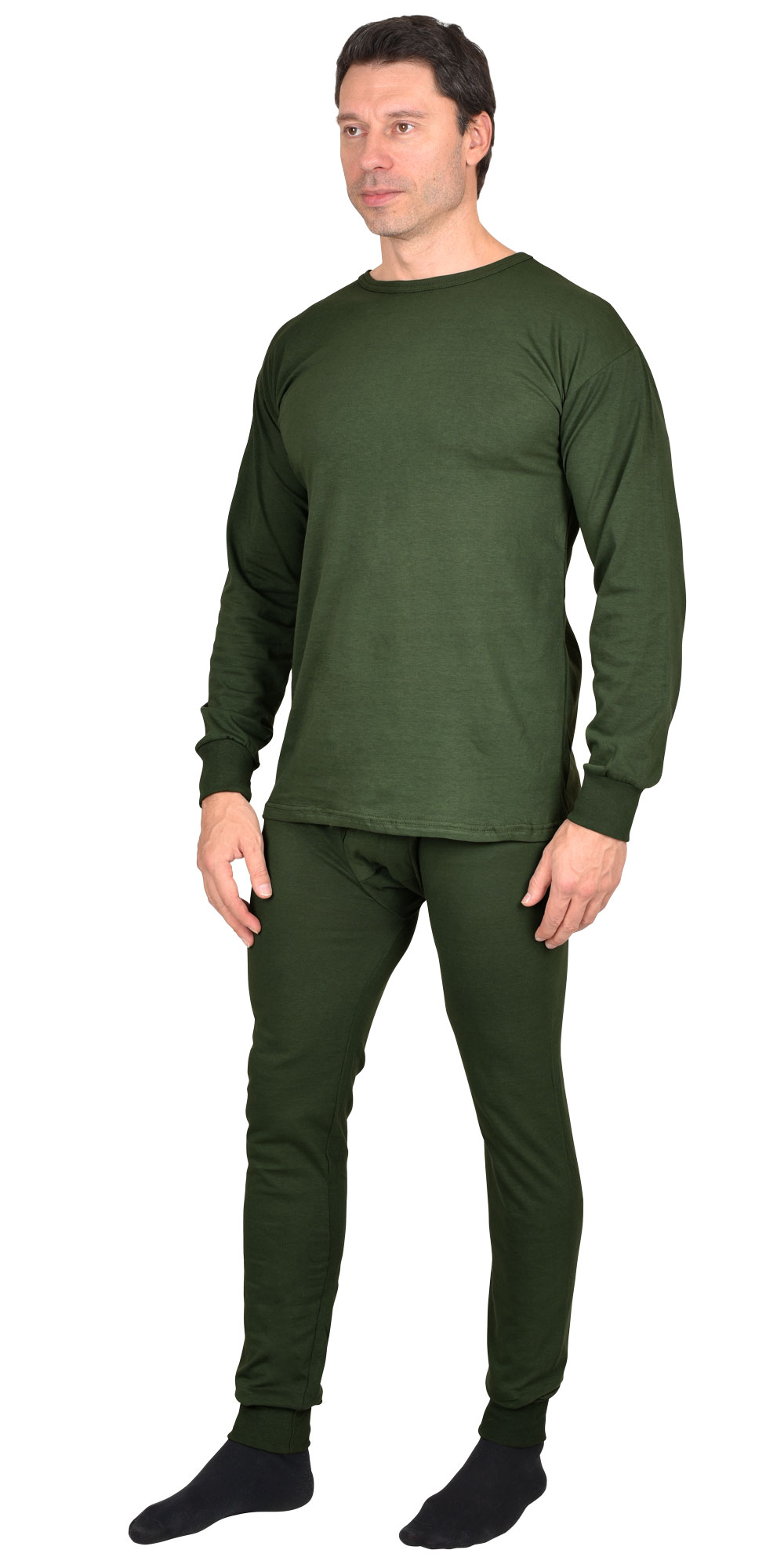 101974 Бельё нательное трикотажное (лето) пл,180 гр/м2, оливковое,100% х/б (ЧЗ)