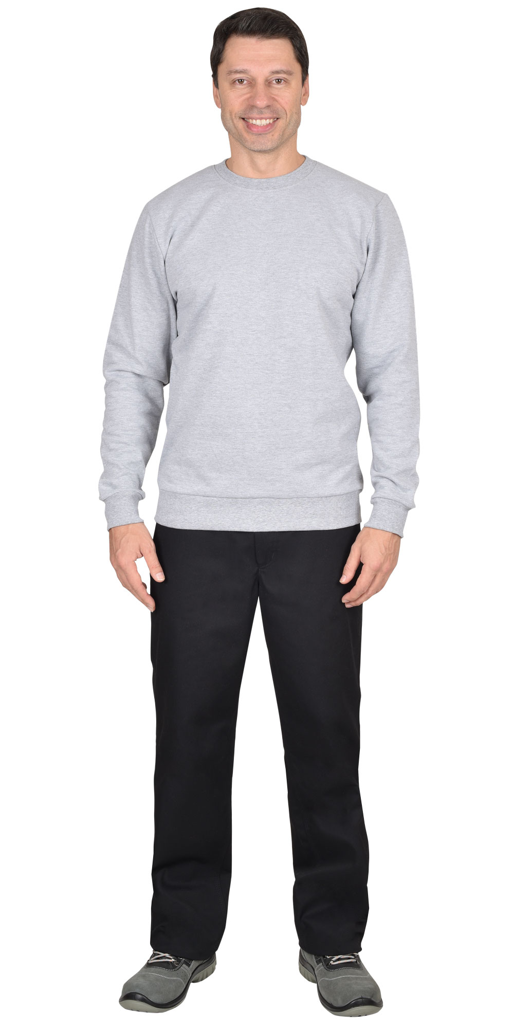 116540 Толстовка меланж серый (футер 240 г/м2) (х40) (ЧЗ)