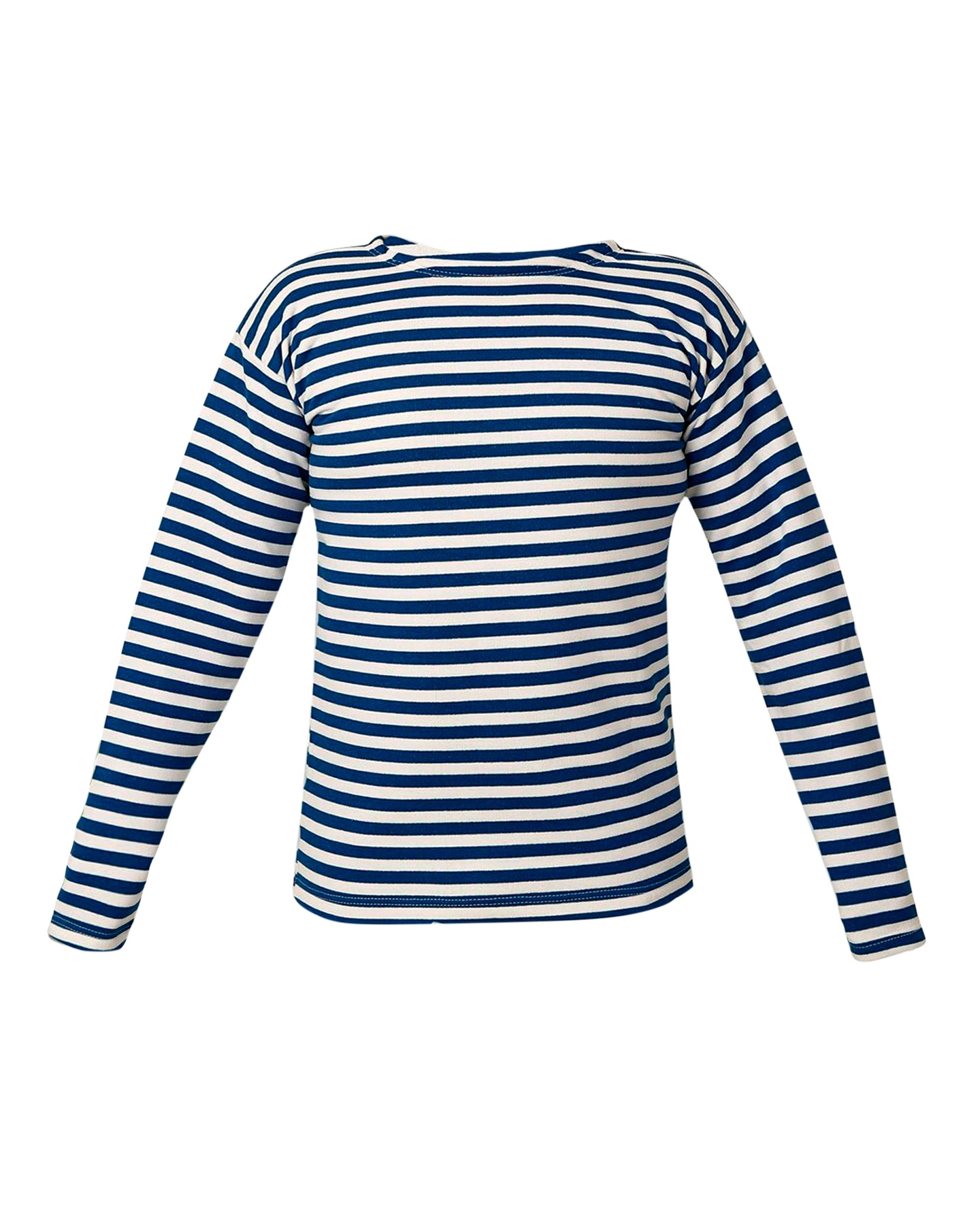 131176 Тельняшка т.синяя с белым, с начесом пл.280 г/кв.м., 100% х/б (ЧЗ)