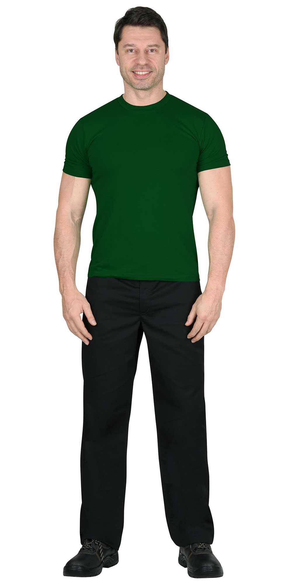 150800 Футболка темно-зеленая Сириус Стандарт 160г/м2 в уп.100 шт. за шт. (ЧЗ)