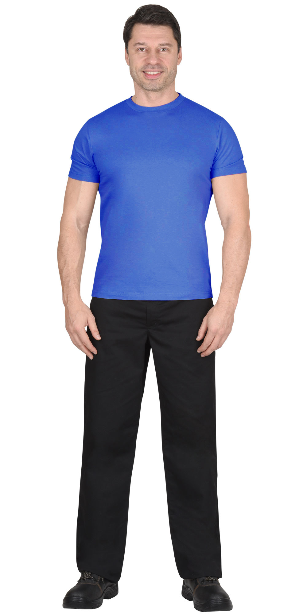 150844 Футболка васильковая Сириус Стандарт 160г/м2 в уп.100 шт. за шт. (ЧЗ)