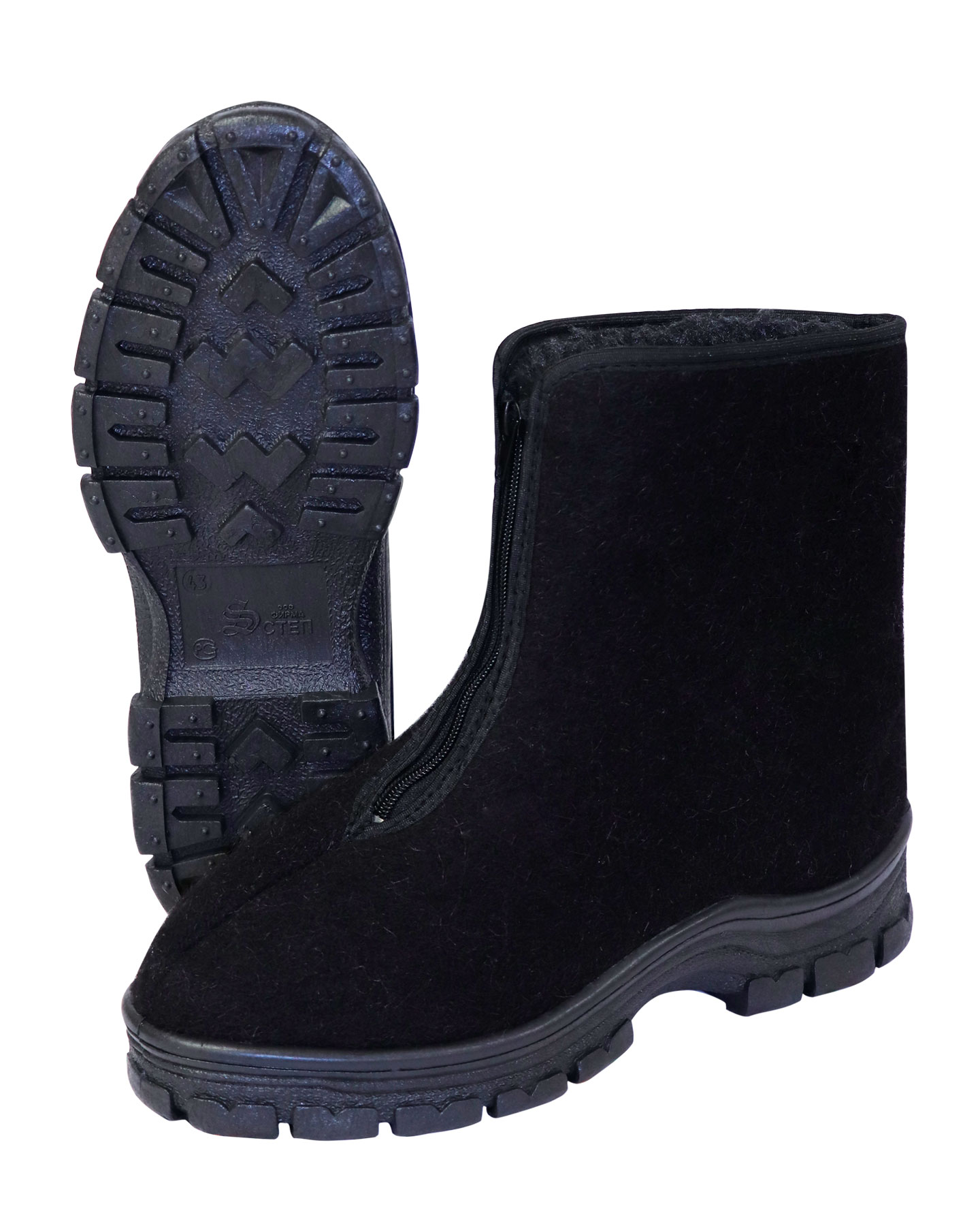 01381 Полусапоги суконные 