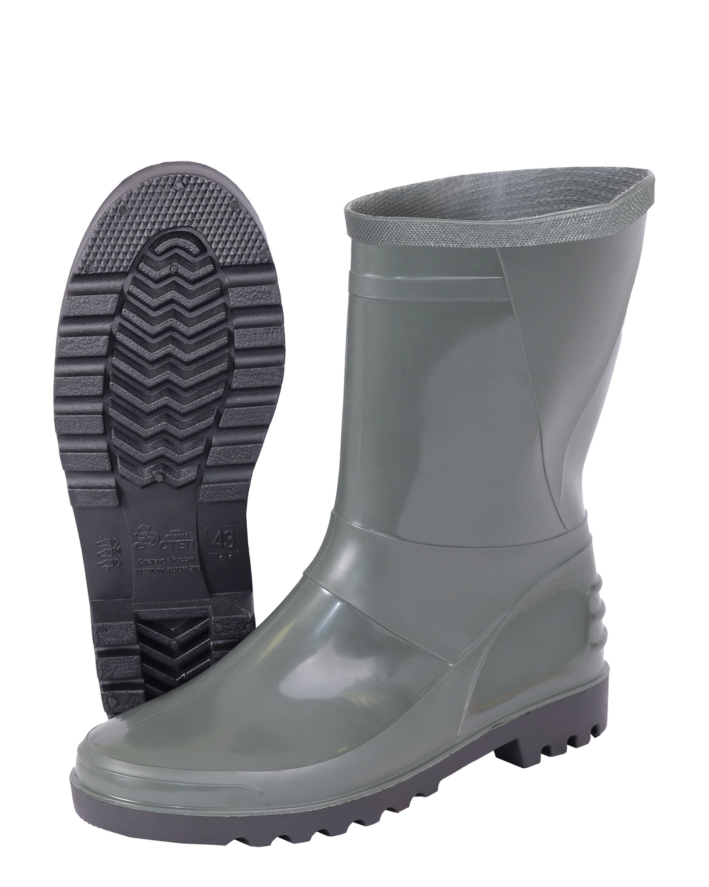 01803 Сапоги ПВХ мужские, высота 28 см.