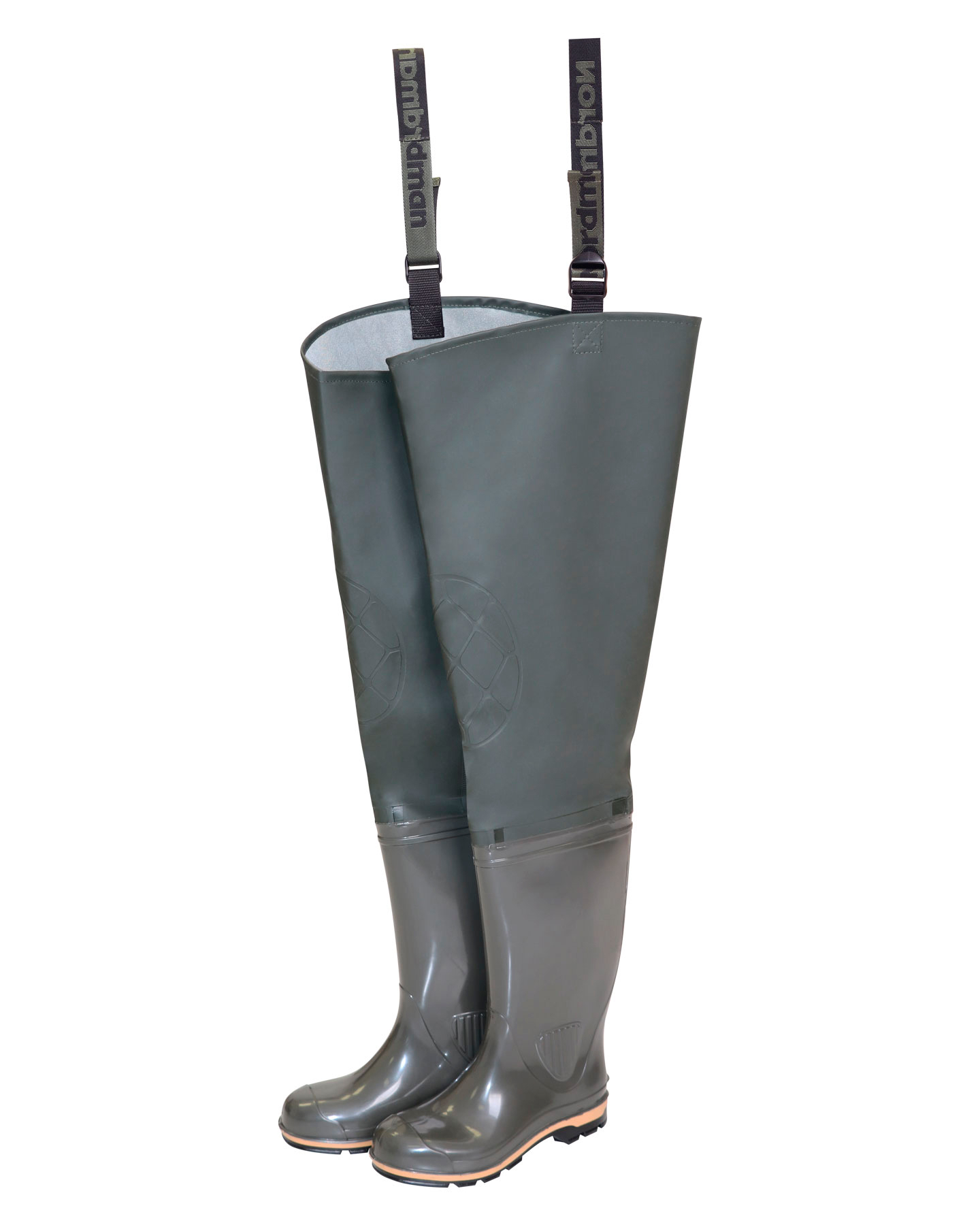 133495 Сапоги рыбацкие Nordman 15S ПВХ КЩС МБС, оливковый, высота 90см (5-738-G02)