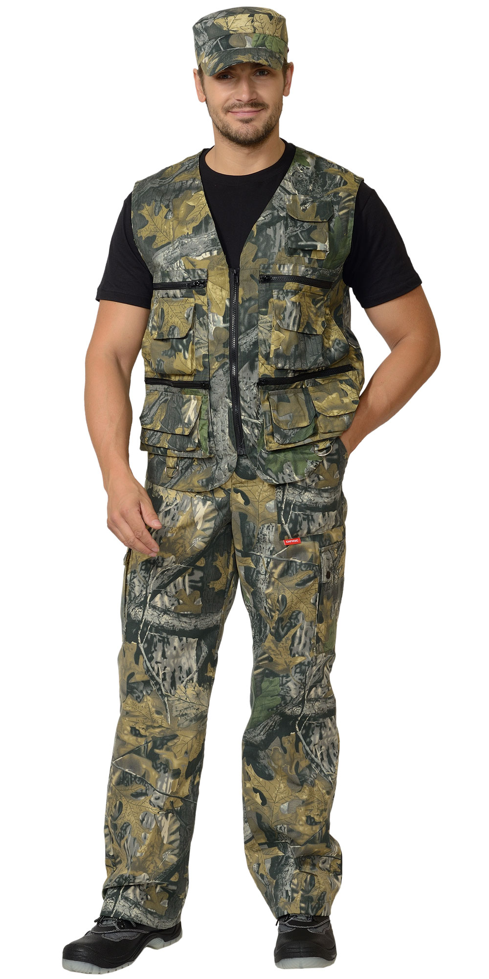 02221 Жилет разгрузочный универсальный КМФ Темный лес (ЧЗ)