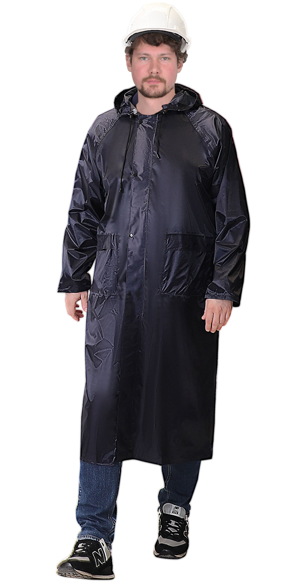 136282 Плащ влагозащитный SIRIUS Стандарт (210 гр/м2) синий (ЧЗ)