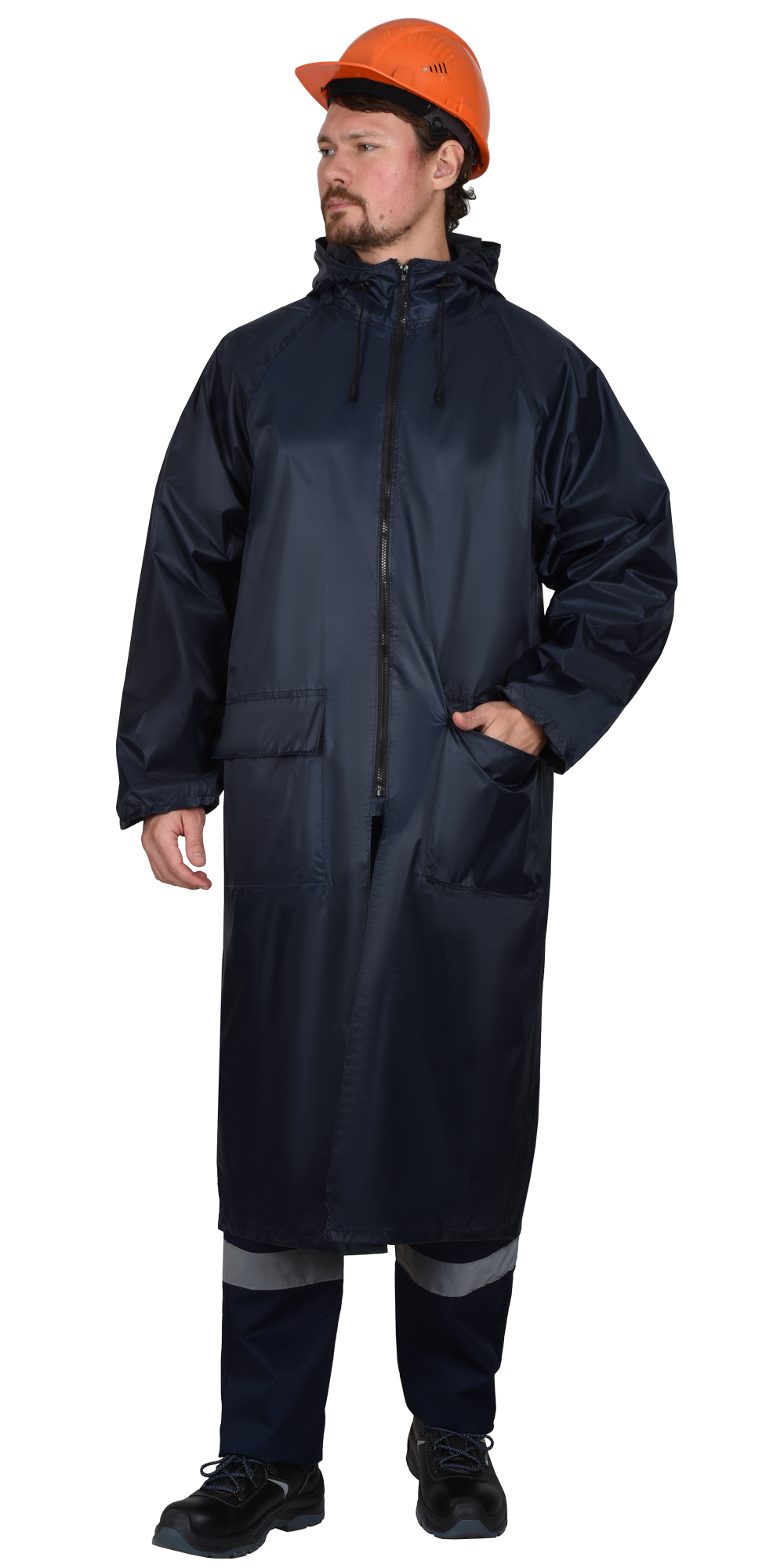 143839 Плащ влагозащитный SIRIUS Профи (225 гр/м2) синий (ЧЗ)